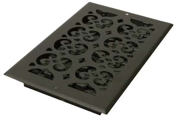 Sidewall/Ceiling Register 7.5 X 11.5, Textured Black, Steel