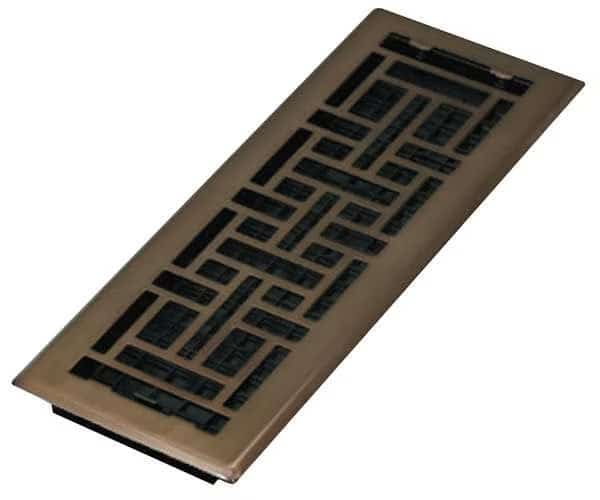 Floor Register 5.5 X 15.5, Rubbed Bronze, Plated Steel