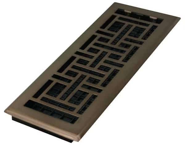 Floor Register 5.5 X 13.5, Rubbed Bronze, Plastic
