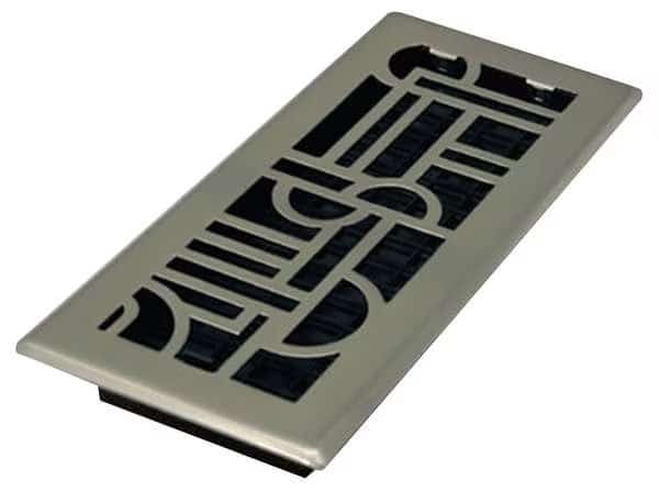 Floor Register 5.5 X 11.5, Plated Nickel, Plated Steel