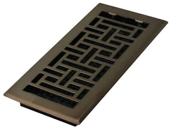 Floor Register 5.5 X 11.5, Rubbed Bronze, Plated Steel