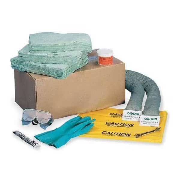 Vehicle Spill Kit, 12 gal Volume Absorbed per Kit, Bag, White