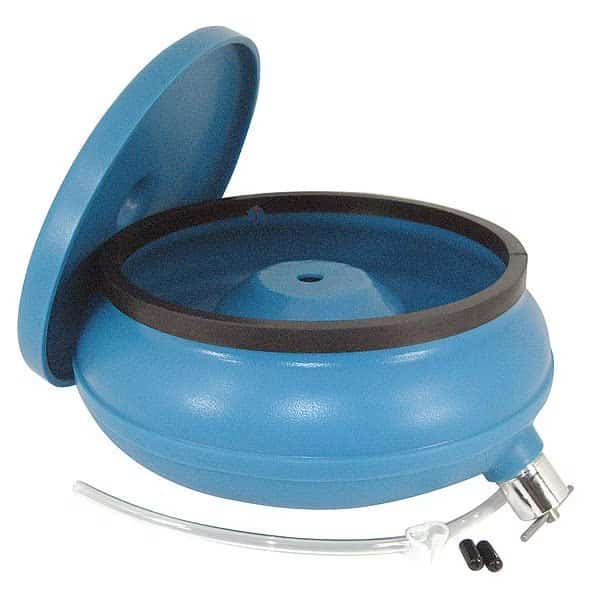 Vibratory Tumbler Bowl and Lid, 17In Dia., Size: 17" dia.