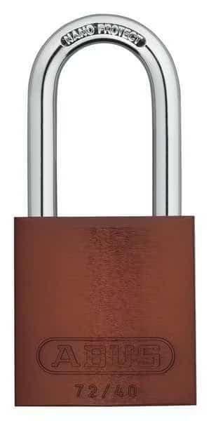Lockout Padlock,KA,Brown,1-1/2"H, Mfr#: 72 HB/40-40 KA Brown, ABUS