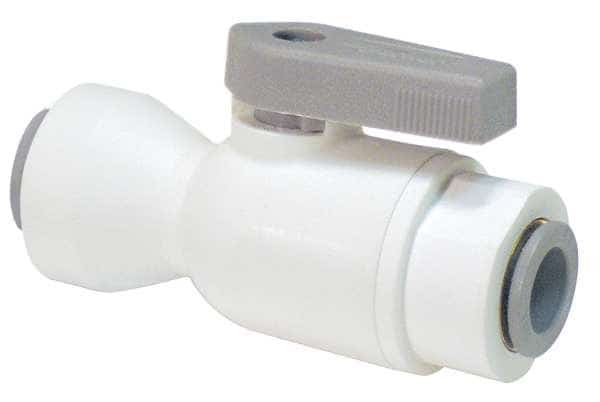 3/8" Push Polypropylene Ball Valve Inline, Parker, Mfr#: LFPP6VUC6