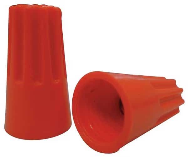 Wire Connector, Orange, PK100, POWER FIRST, Mfr# 5UYJ4