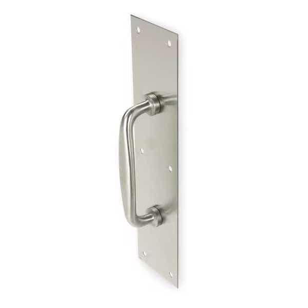 Door Pull Plate, Aluminum, 15"L x 3-1/2"W, 0.125" Proj.