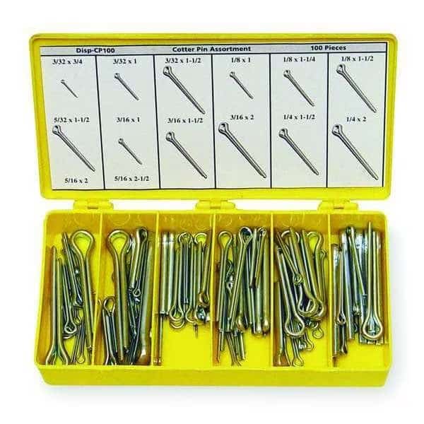 Cotter Pin Asst, 18-8,550 Pcs, 7 Sizes