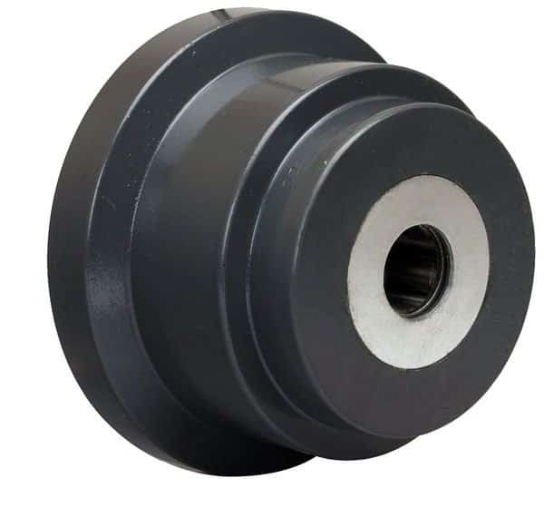 Caster Whl, Ductil Iron, 4-1/2 in., 3000 lb