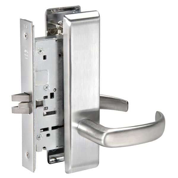 Mortise Lockset, Lever, Passage, Grd. 1