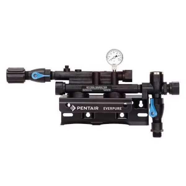 Filter Head Assembly, Twin, 3/4 In, EVERPURE, Mfr# EV927222-75