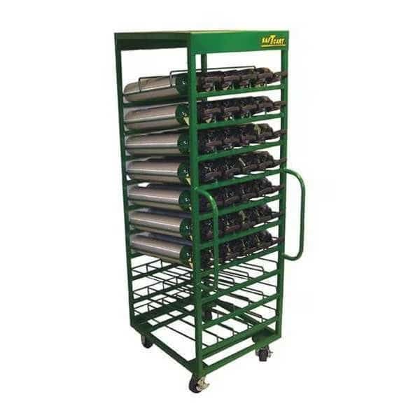 Cylinder Trolley,78 In. H,2400 lb., Mfr#: MDE-50H, SAFTCART