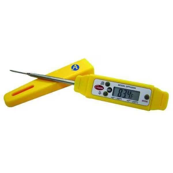2-3/4" Stem Digital Pocket Thermometer, -40 Degrees to 392 Degrees F
