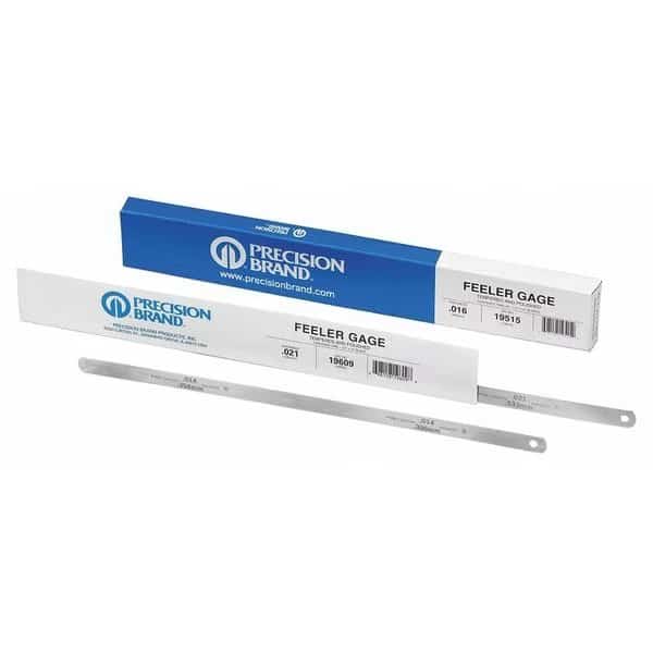 Feeler Gauge, 0.0200x12 L, PK12