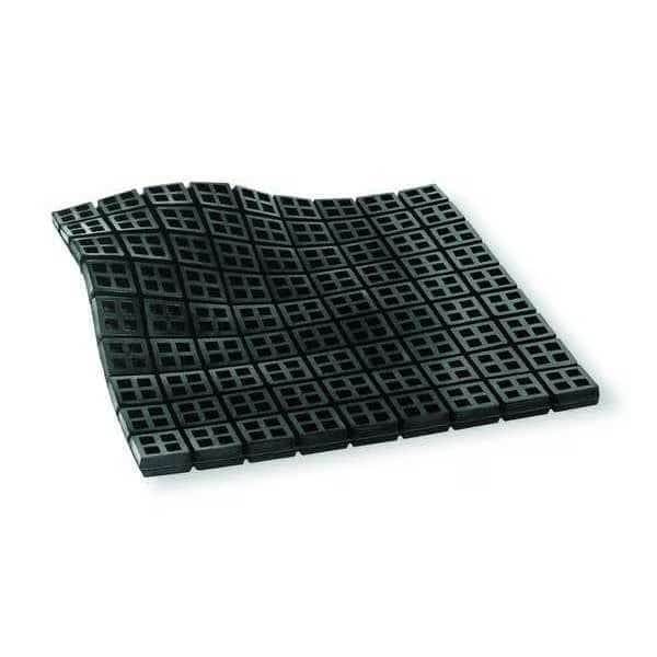 Vibration Iso Pad, 4x4x3/4 In, PK2, Mason, Mfr#: 2LVR6