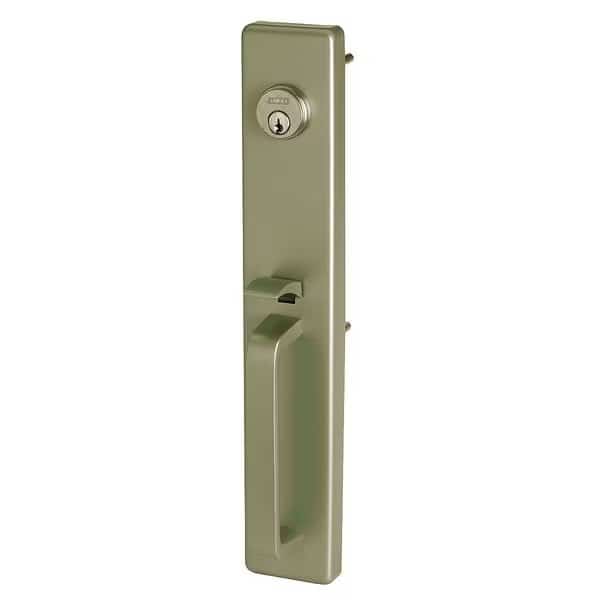Escutcheon Pull w/Lock and Thumbpiece