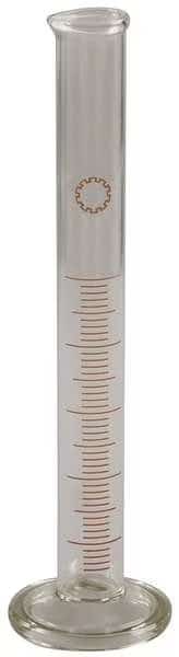 Graduated Cylinder, 5mL, Glass, Clear, PK12 (Formerly Lab Safety Supply)