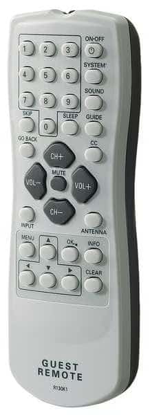 Healthcare TV Extended Guest Remote, Mfr#: R130K1, RCA