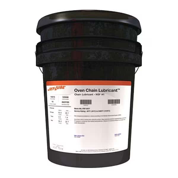 5 gal. White Oven Chain Lubricant Bucket