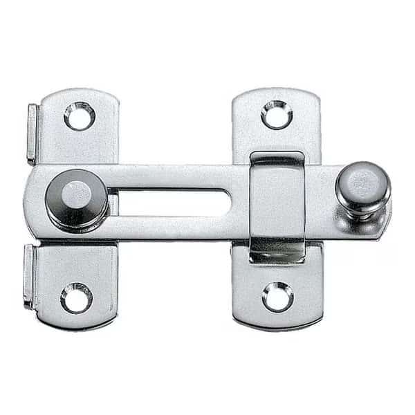 Bar Latch, 27/32 In. W, Silver