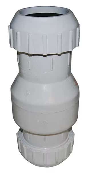 3" Compression PVC Full Flow Check Valve
