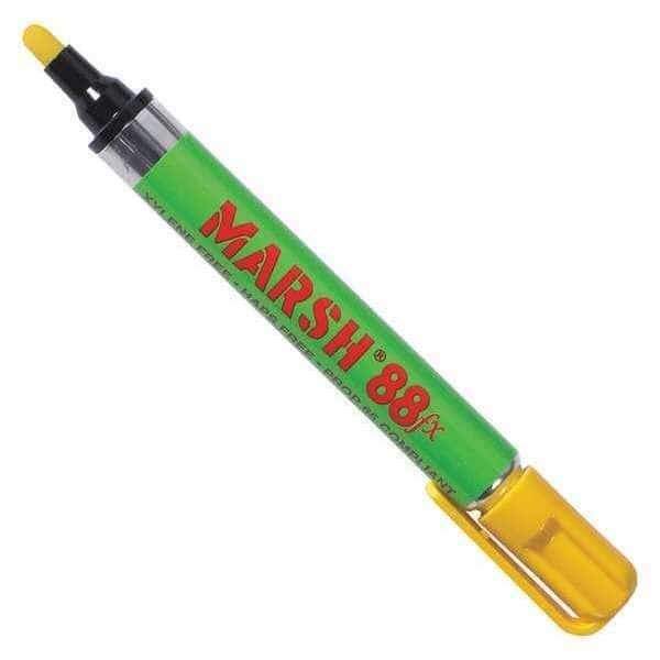 Metal Paint Marker, Yllw, 88fx, PK12, Yellow Color Family, 12 PK