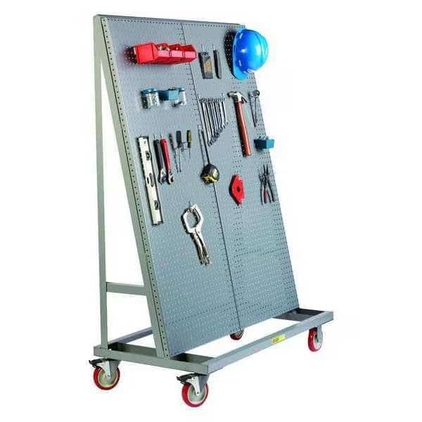 Mobile Pegboard A-Frame, Single, 24x48x60"