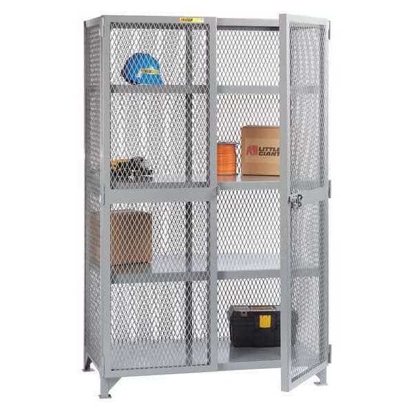 Welded Storage Locker, 3-Shelf, 30 x 72"