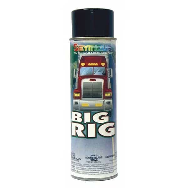 Big Rig Heavy-Duty Industrial Enamel Gloss Frame Black, 16 oz