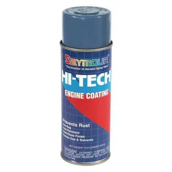 12 Fluid oz. Can High Gloss Blue Hi-Tech Engine Paint, SEYMOUR PAINT, Mfr# EN-67