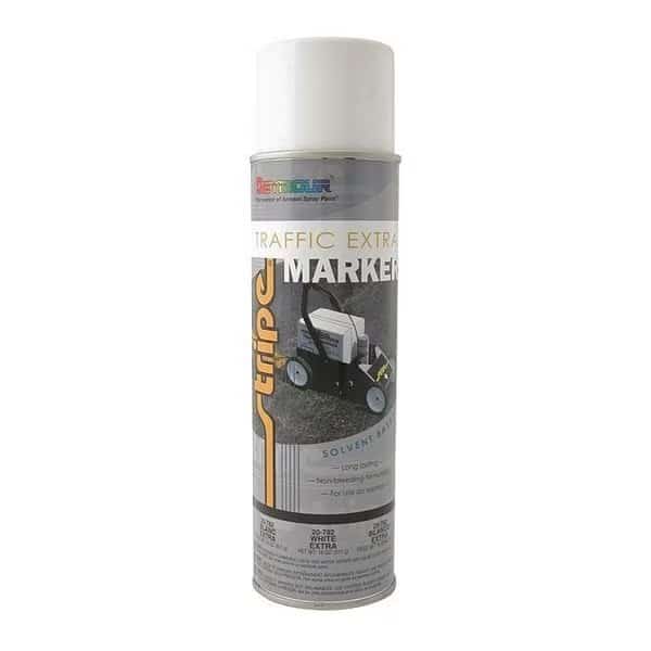 Traffic Marking Paint, 18 oz., White, Solvent -Based