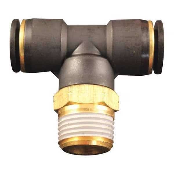 PTC Swivel Branch Tee,1/4"MNPT,3/8",PK10, Mfr#: 2204-7, MILTON
