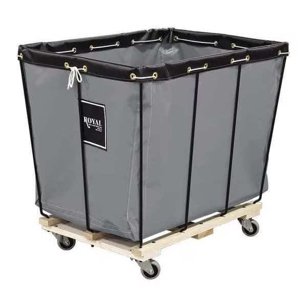 Knock Down,12 Bu,Gray,Wood Base, Mfr#: R12-GGX-KDA-3UNN, ROYAL BASKET TRUCKS