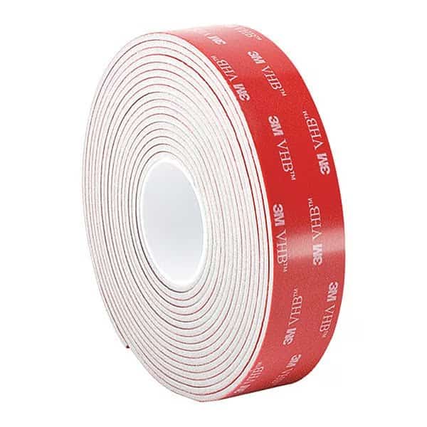 Double-Sided Foam Tape, 5 yd L, 1" W