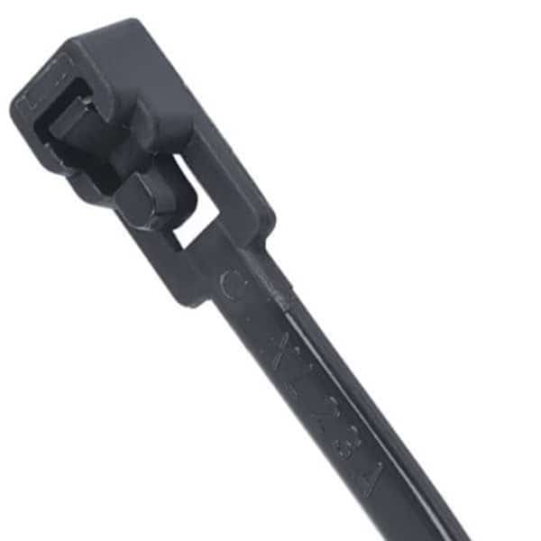 12" L Releasable Cable Tie 50 lb Black PK 10, GARDNER BENDER, Mfr# 47-111UVB