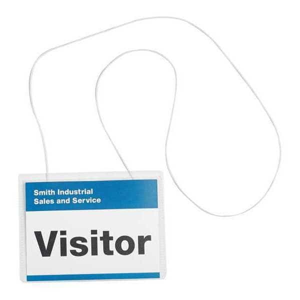 Badge Holders, Hanging Style, 4" x 3", Clear, PK50