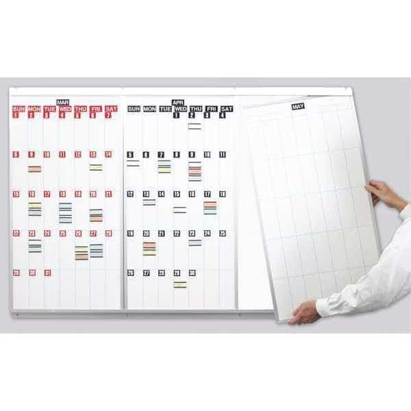 Modular Calendar Board Kit 3ft. x 18", Mfr#: CBK-3618, MAGNA VISUAL, INC.