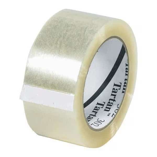 3M 302 Carton Sealing Tape, 1.6 Mil, 2" x 110 yds., Clear, PK36