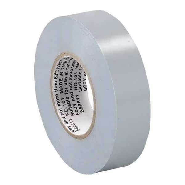 Electrical Tape, 7.0 Mil, 3/4"x 20 yds., Gray, PK200