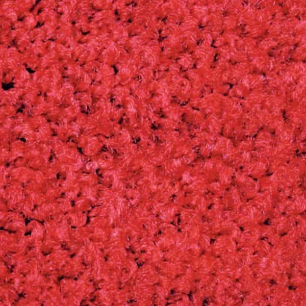 ColorStar Mat, Solid Red 3' x 5', Smooth Backing
