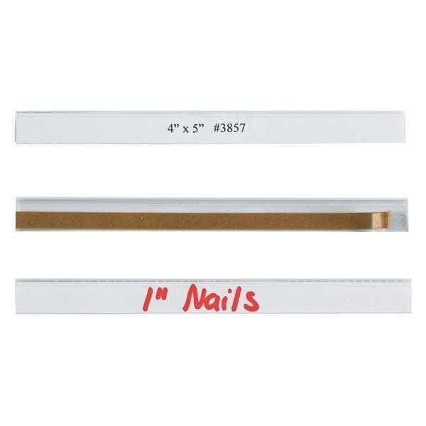 Open-Edge™ Plastic Label Holder, 1/2" x 6", Clear, 50/Case, OPEN-EDGE, Mfr# LH101