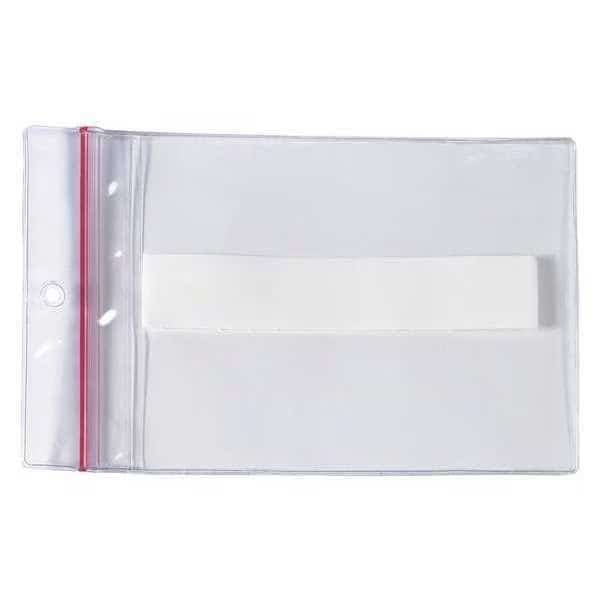 SUPERSCAN Press-On Vinyl Envelopes, Reclosable, 4" x 6", Clear, PK25