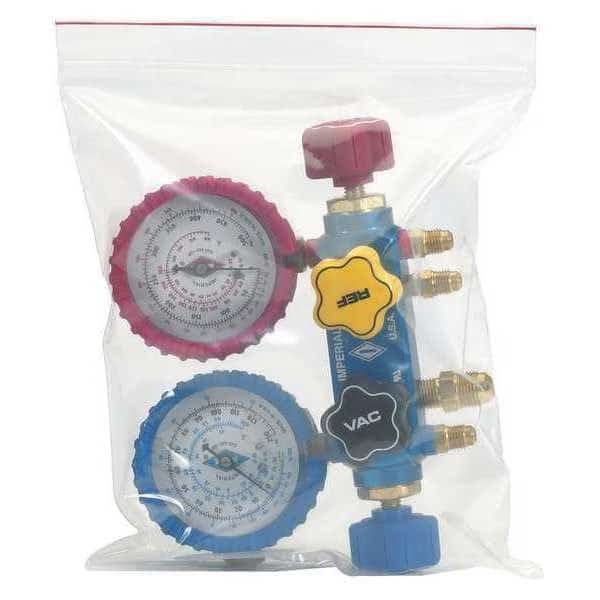 Reclosable Poly Bag, 5" L, 3" W, 4 mil Thick