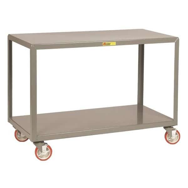 Mobile Table,2 Shelf,1000 lb.,18x32, Mfr#: IP-1832-2BRK, LITTLE GIANT