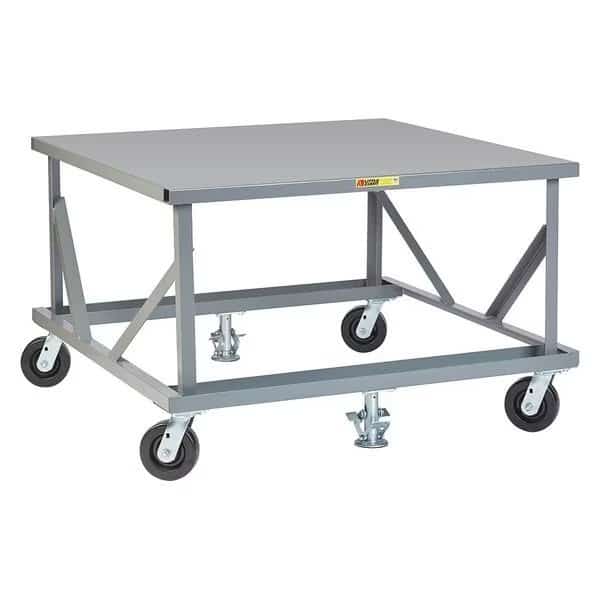 Mobile Pallet Stand, Floor Locks, 42x48