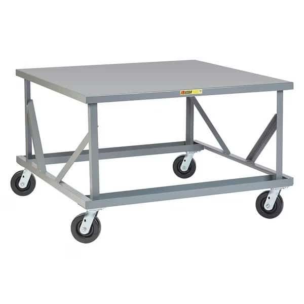 Mobile Pallet Stand, Solid Deck, 40x48