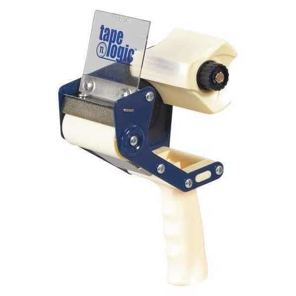 Tape Logic Heavy-Duty Carton Sealing Tape Dispenser, 3", Blue/White, 1/Each