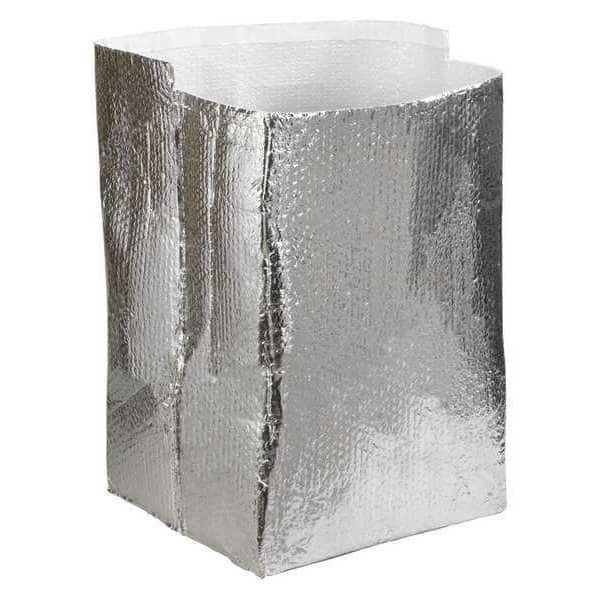 Insulated Box Liners, 18" x 18" x 18", Silver, PK10