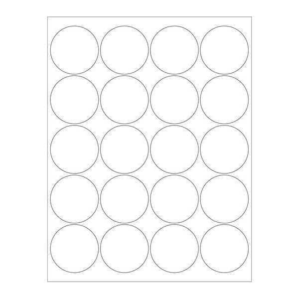 Tape Logic® Laser Labels, 2" Circle, White, 2000/Case, TAPE LOGIC, Mfr# LL145