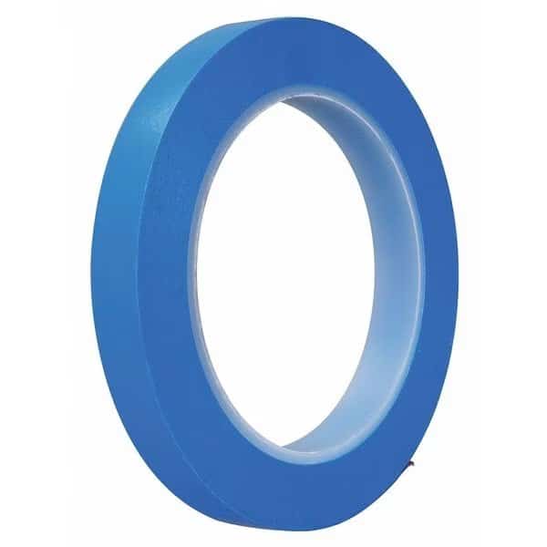 Masking Tape, 1/2x36 yd., Blue, PK3, 1/2" W x 36 yds. L, Blue, 3 PK